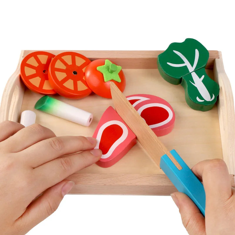 Slice & Serve Wooden Kitchen Play Set