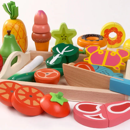 Slice & Serve Wooden Kitchen Play Set