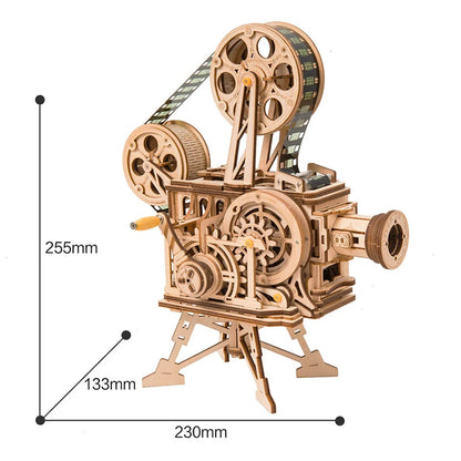 Retro Reel 3D Wooden Projector Puzzle