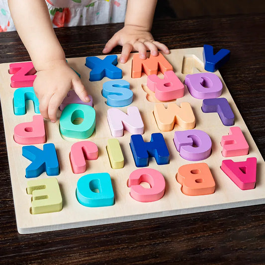 Wooden Puzzle Toys for Toddlers | Matching Games for Ages 1-3 | Educational Wooden Puzzles