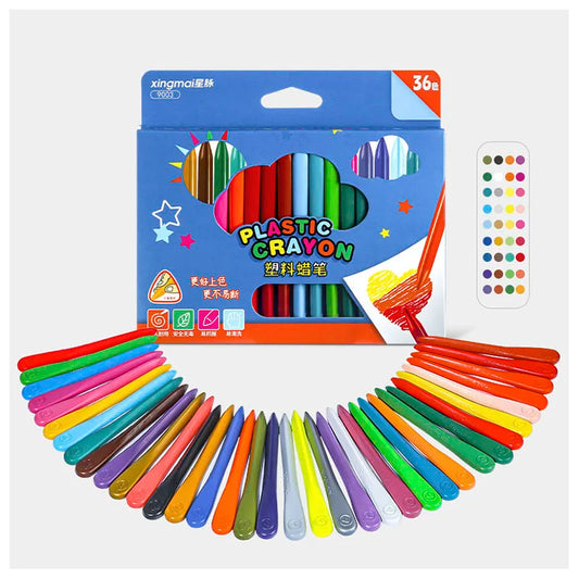 ColorCraft Triangular Crayons Set