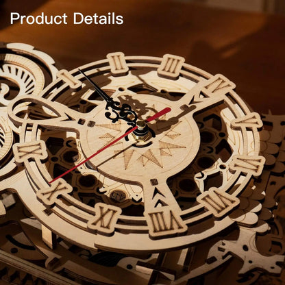 Owl Clock 3D Wooden Puzzle Kit