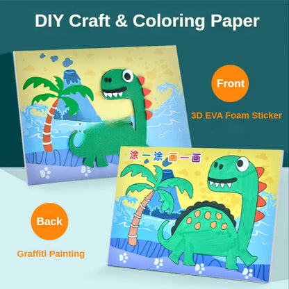 3D Foam Stickers - Kids DIY Craft Puzzle Toy