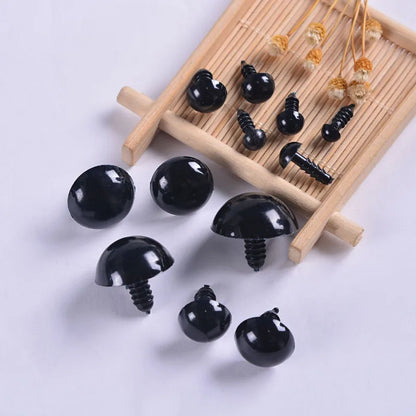 Assorted Black Plastic Safety Eyes